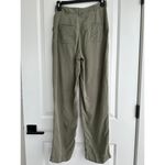 Treasure & Bond Flat Front Straight Leg Pants Olive Green Size 2 Photo 3