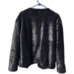 VERO MODA  size L sequined faux fur Teddy style open front jacket Photo 2