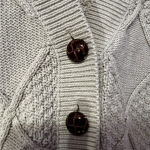 BDG Urban Outfitters  Chuncky Knit Button V Neck‎ Longsleeve Cream Sweater  XS Photo 2