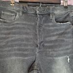 BLANK NYC  THE MADISON CROP FADED BLACK OPEN DISTRESSED RAW ANKLE JEANS 31 NWT Photo 3