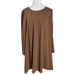 Amanda Uprichard Brown Wendy Dress Plus Size 1X Swing Long Sleeve Fall Corporate Photo 6