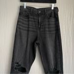 American Eagle Highest Rise Mom Jean Size 4 Black Distressed Photo 2