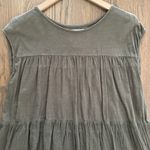 Velvet By Graham And Spencer Anthropologie Tiered Gauze Top Olive Green Medium Photo 1