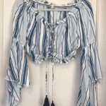 Surf Gypsy Off The Shoulder 3/4 Crop Top Photo 0