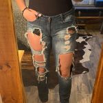 REWASH Ripped Dark Denim Jeans Photo 1