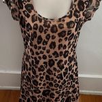 Derek Heart Animal Print Lined Round Neck Mini Dress, size M Photo 0