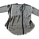 PHASOR Women's‎ M Stripe Blouse Top Flowy Neutal Business Casual Office White Size M Photo 5