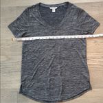 Athleta Breezy Scoop V-Neck Tee T-Shirt Gray Short Sleeve Medium Photo 6