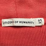 Citizens of Humanity 100% Cotton Shawl Collar Reddish Orange Sweatshirt Photo 9