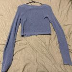American Eagle  Outfitters Cropped Cardigan Blue Photo 1