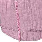 Sigrid Olsen  Linen Tunic Shirt Womens XL Purple Long Sleeve Collared Button Up Photo 3