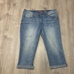 Faded Glory  Medium Wash Relaxed Fit Denim Capris | Pants Photo 0