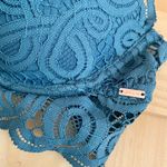 PINK - Victoria's Secret VS Pink // Green Push-up High Neck Bralette Photo 1