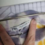 ZARA  High Waisted Ribbed Knit Tie Dye Leggings Photo 7