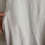 Hollister  White Ribbed High Neck Tank Top Sleeveless Casual‎ Basic Fitted Photo 3