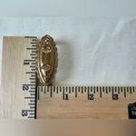 Gold Tone Western Floral Engraved Belt Buckle keeper Loop Holder Tips Vintage Photo 7