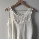 Vintage Victoria’s Secret 1997 Sheer White Slip Beaded Neckline Sleeveless 90s M Size M Photo 2