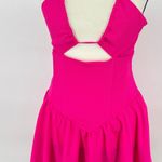 Lucy in the Sky Hot Pink Cutout Mini Dress – Size Large Photo 2