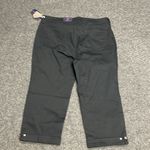 NYDJ NWT  Not Your Daughters Jeans Crop Black Denim Jeans Women's Sz 18 Photo 4