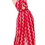 Nasty Gal  Wave Print Halter Neck Wide Leg Jumpsuit Size 8 New With Tags Photo 0