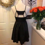 Reverse Brand Caged Style Studded Midi Dress in black size Medium Photo 3