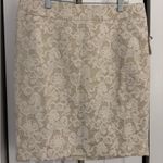 Cynthia Rowley π·πΈ NWT Cream and Tan Lace Skirt Photo 1