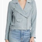 BLANK NYC NWT  Faux Suede Jacket Grey/Blue Color Size S Photo 9