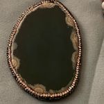 30” Necklace Multicolor Stone Beads Green Agate Crystal Stone Pendant 3” H Photo 1