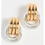 Heaven Mayhem Double Knot Earrings in Mixed Metal One Size Womens Jewelry Silver Photo 0
