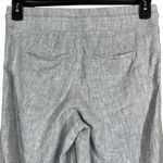 Athleta SZ 4 Cabo Linen Wide Leg Pants Zip Pockets Drawstring Mid-Rise Pull-On Photo 3