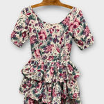 Laura Ashley Vintage floral mini tiered dress Size US/8 Photo 1