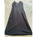 Madewell Layton Sadie Midi Cami- Slip Dress In True Black Size 0 Photo 9