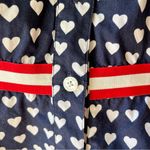 Draper James •Red/White/Blue Americana Hearts Fit & Flare Shirt Dress•Size 4 Photo 3