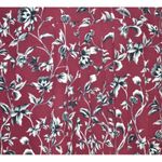 J. Jill Ladies Maroon Floral Button Up Tunic Blouse Size XL Modest Career Red Photo 5