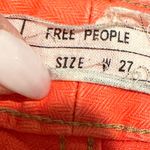 Free People π΅ SALE 3/$25 HERRINGBONE OMBRE PEACH STRETCHY SKINNY JEANS 27 Photo 5