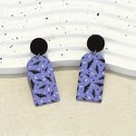 🌸 4 for $20 PURPLE ARCH BATTY Acrylic EARRINGS #halloween #bat Green Photo 4