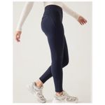 Athleta  Navy Delancey Skyline Tights Leggings Zipper Ankle Back Pockets Size S Photo 3