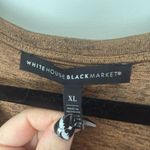 White House | Black Market  Women’s Large Metallic Brown Short Sleeve Photo 1