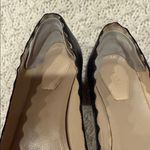 Chloé Chloe Scalloped Lauren Womens 35 Made in Italy Black Leather Heels Photo 6