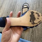 Caparros  Blue Satin Rhinestone Kitten Heels Womens 7 Formal Dressy Party Bling Photo 9