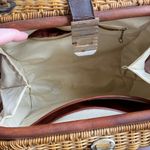 VTG Lesco Lona Wicker and Leather Handbag *Damaged* Tan Photo 6