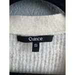 Quince  Ivory Baby Alpaca-Wool Cropped Cardigan Sweater size S Photo 2