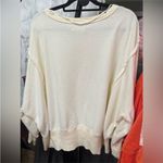 Free People NWOT  We The Free Graphic Camden Sweatshirt - sardine combo - Medium Photo 8