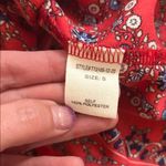 Altar'd State  Women’s Red Bandana Tie-Front Blouse, Size S Photo 5