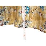 Mittoshop Gold Floral Boho Festival babydoll Long sleeve top Large Metallic Photo 4