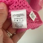 Sigrid Olsen Sport Hand Knit Pink Loose Knit Embellished Sweater Size Lg 🔴 Photo 5