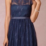 BHLDN  Hitherto Celia Lace Dress in Blue Bridesmaid Size US‎ 6 *Missing Belt Photo 0
