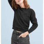 Everlane  Raw Hem The Denim Skirt in Washed Black Photo 0