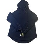 Champion Womens Navy Blue Brushed Back Hooded Pullover Sweatshirt Size S Photo 0