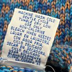 Vintage NEW MOVES size 14/16 pullover long sweater blue orange heavy longsleeve Size L Photo 5